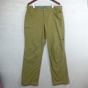 Outdoor Research Ferrosi Pants Mens Size 38x30 Green Hiking Climbing Softshell